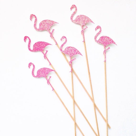 Flamingo Drink Stir Sticks  Flamingo Party  By Dixieandtwine