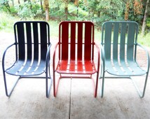 Popular items for metal lawn chair on Etsy