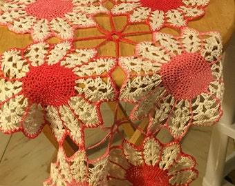 Crocheted Table Runner/Furniture Scarf