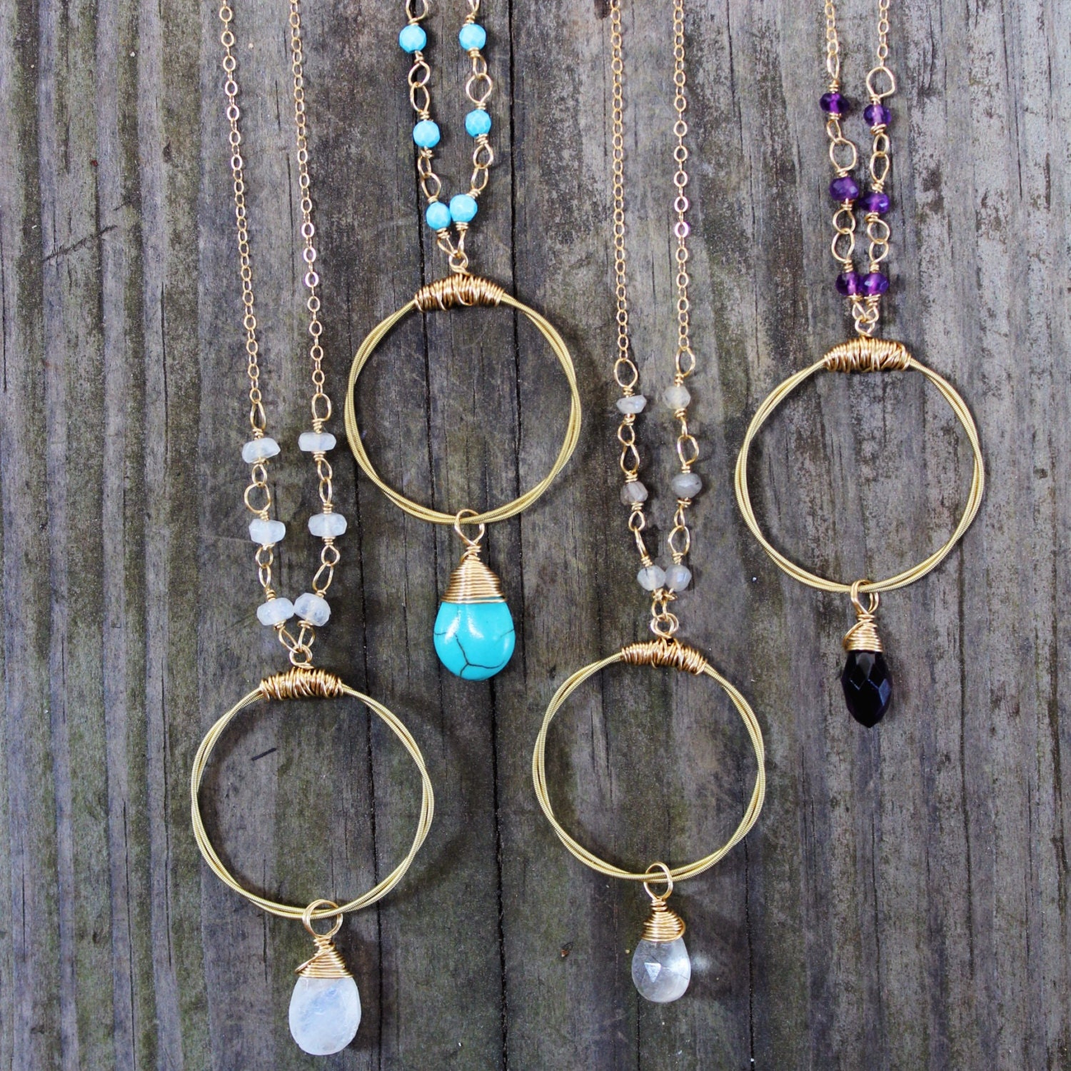 Guitar String Jewelry Royal St. Reveler Gemstones on