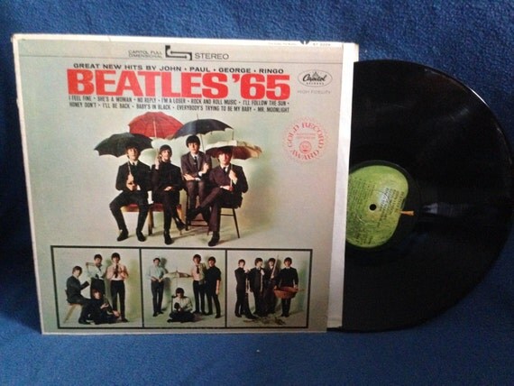 RARE Vintage The Beatles 65 Vinyl LP Record
