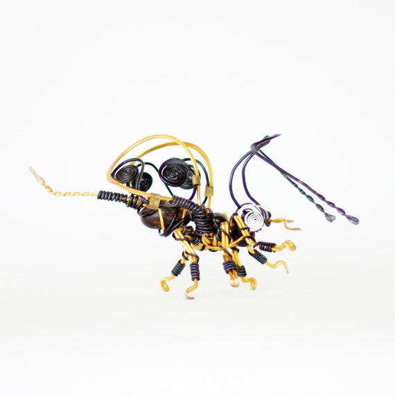 Items similar to wire sculpture · wire bee · decorative sculpture