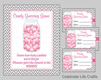 Sweet Life Baby Shower Game Printable Candy Bar Match Baby