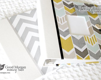 Standard 3-ring Fabric Covered Binder