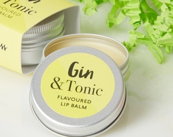 Gin and Tonic Lip Balm - Top Gin gifts - Lip Balm - Cocktail Lip Balm - G and T - Gin gift - Wedding favour - Hen party gift - mothers day