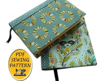 Bible cover pattern. A5 Journal cover PDF pattern,Notebook Book cover tutorial. Book jacket, PDF download