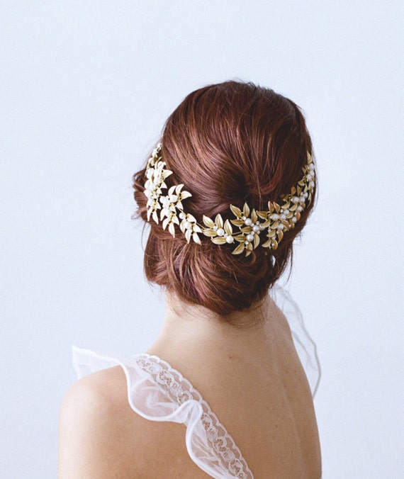 ELLWOOD Gold Leaf Headpiece