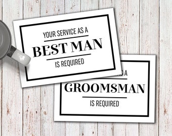 Groomsmen Card, Best Man Proposal, Best Man Card, groomsmen proposal card, groomsman invitation, groomsman card printable, instant download