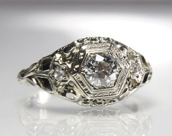 Vintage art deco engagement rings australia