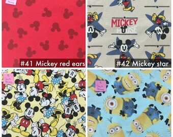 Bento Lunch Napkins - Cartoons & Characters -choose your ownset of five cloth napkins