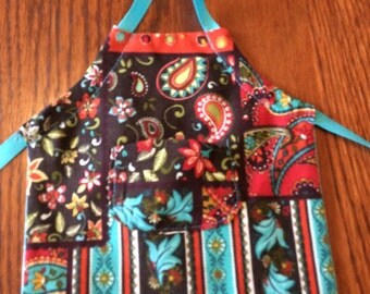 Reversible 18" doll apron