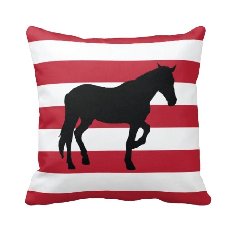 personalized horse pillow