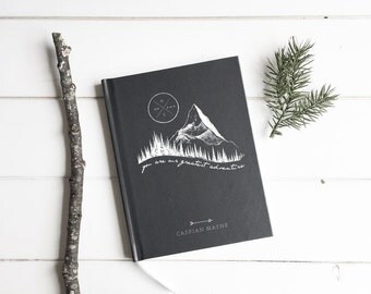 Custom Baby Book Journal Guest Book. Hipster Mountain Theme Baby Book. Baby Shower Gift. Mom Journal. Baby Milestone Book. Custom Baby Book