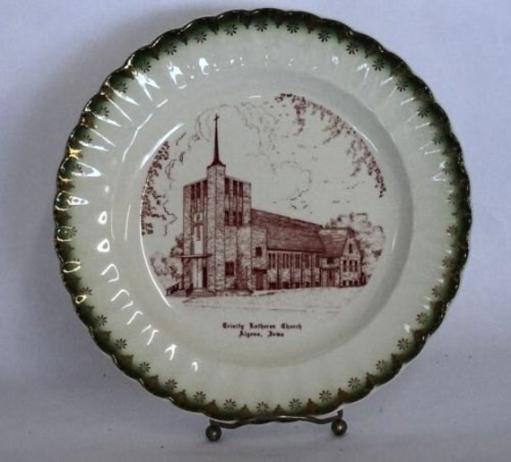 Commemorative Church Plate Trinity Lutheran Church Algona