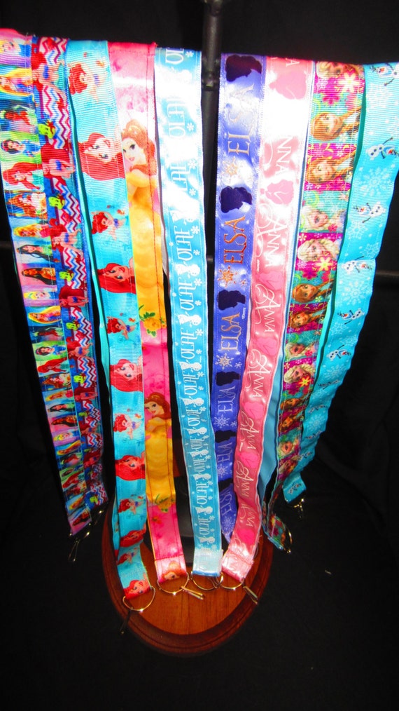 Disney Princess lanyards by AjaKatears on Etsy