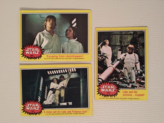 star wars trading cards 1977 20th century fox