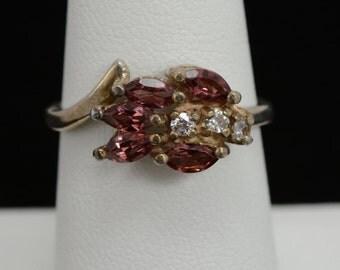 Pink Tourmaline Sterling Silver Ring