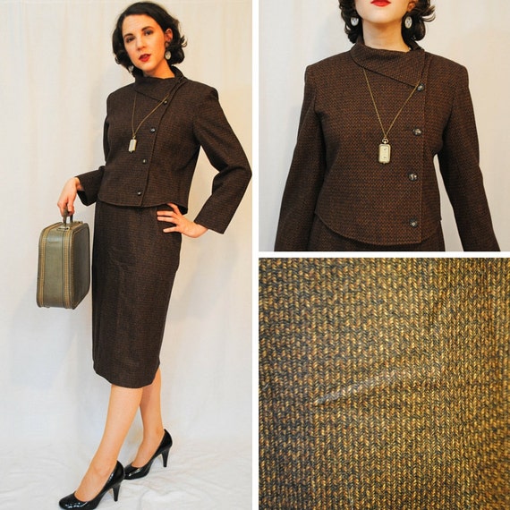 Brown Skirt Suits 81