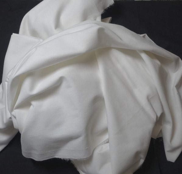 White All Cotton Sheeting or Quilting Fabric 44 Inches Wide