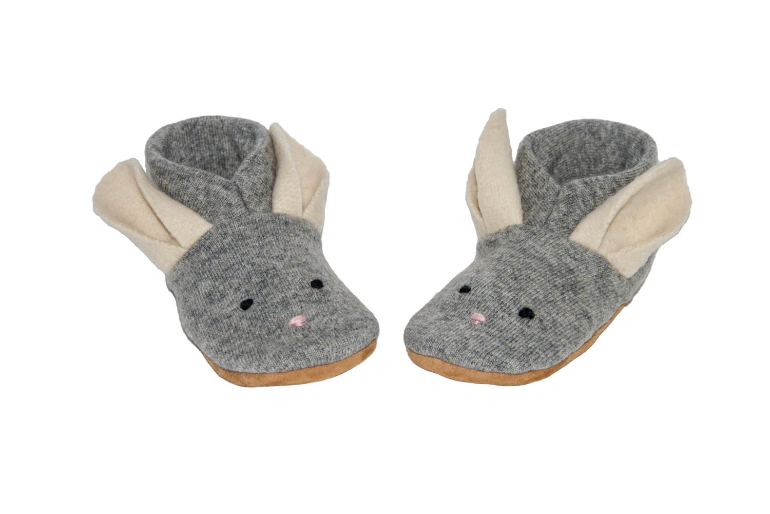 Easter Bunny Felted Wool Slippers Felted kids footwear Baby