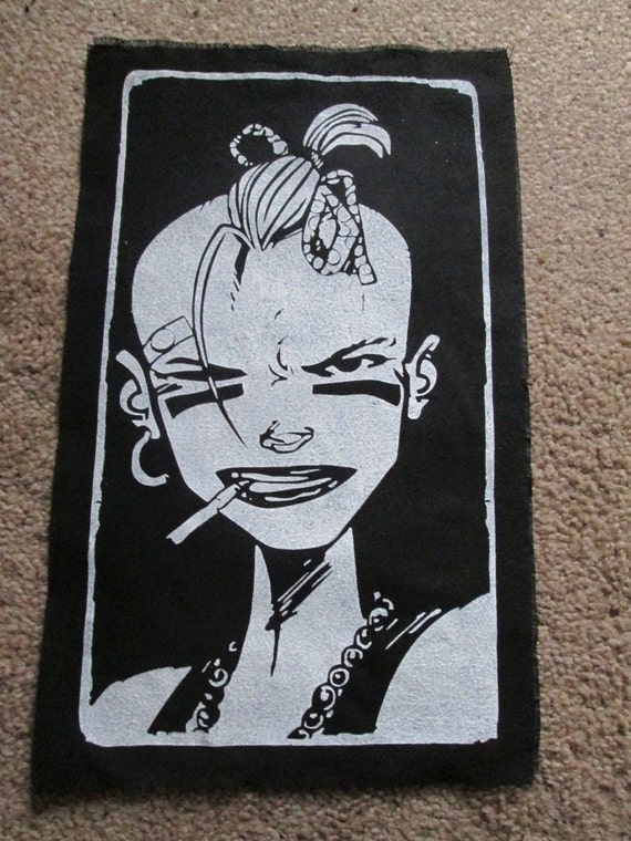 tank girl back patch print screen print punk patch