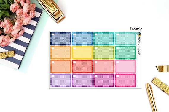 Hourly Layout Planner Stickers Hourly Stickers by MooreAvenue