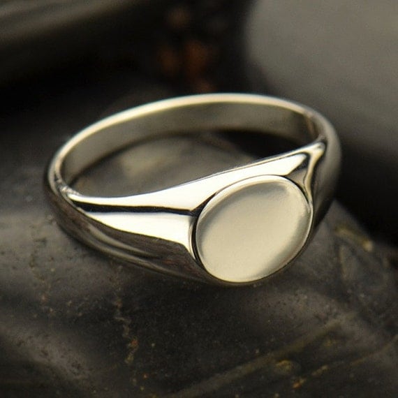 Sterling Silver Blank Ring.