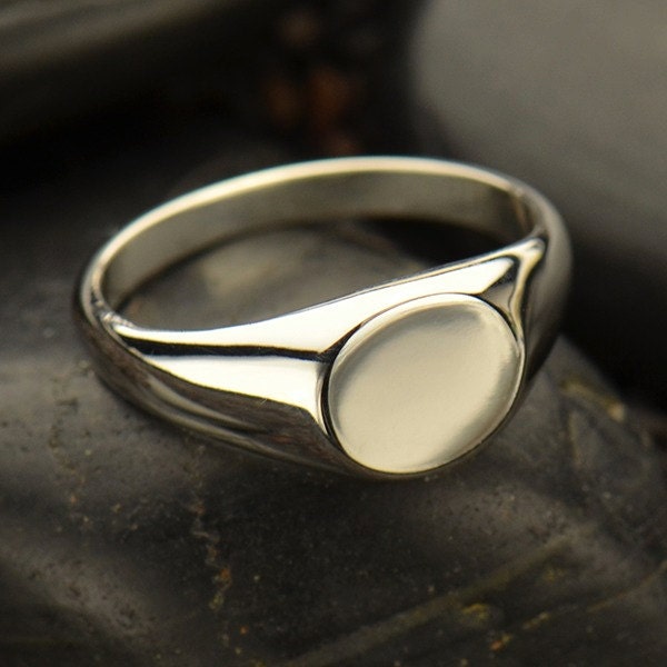 Sterling Silver Blank Ring.