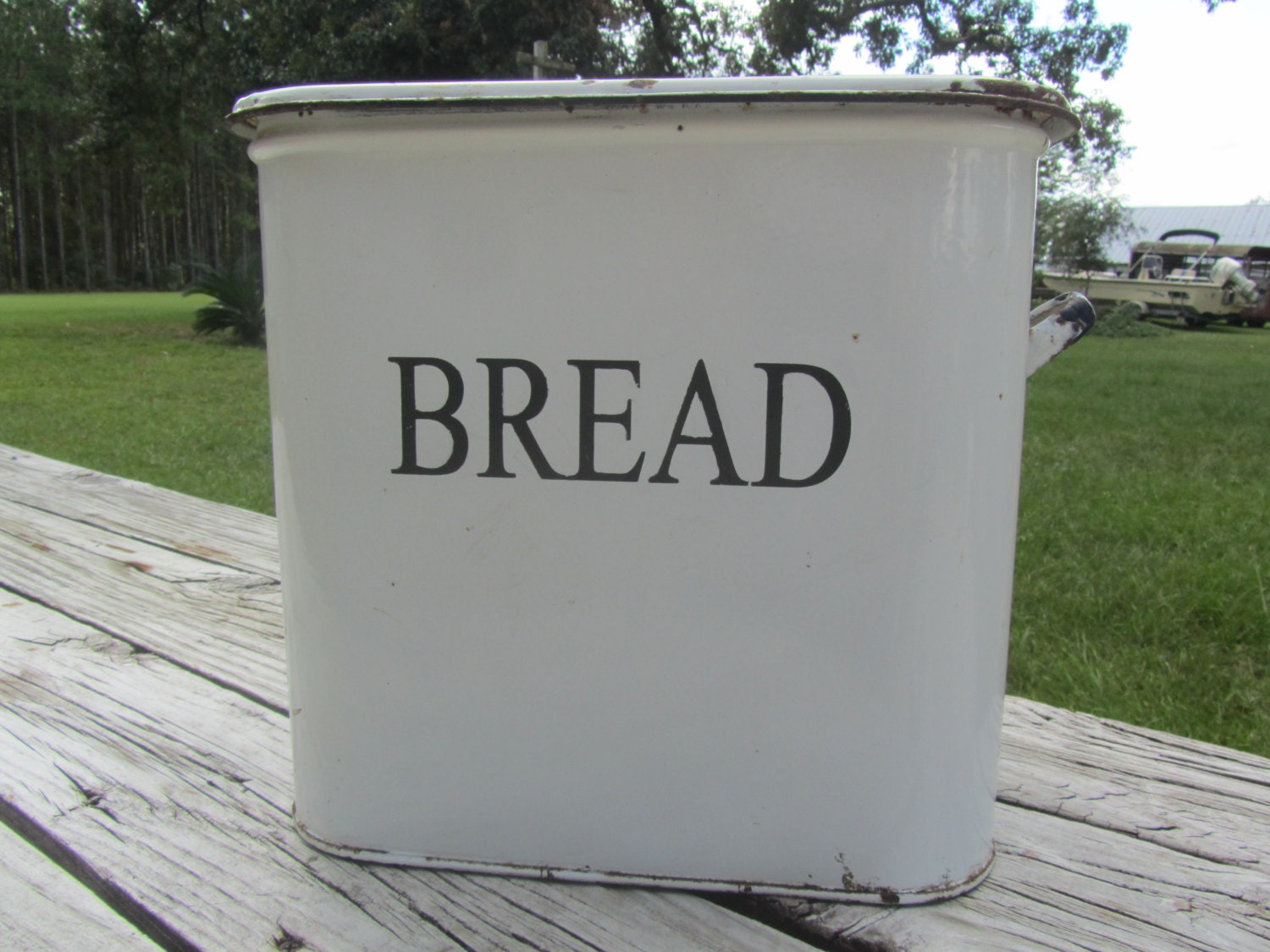 VINTAGE BREAD BOX French farmhouse fixer upper vintage