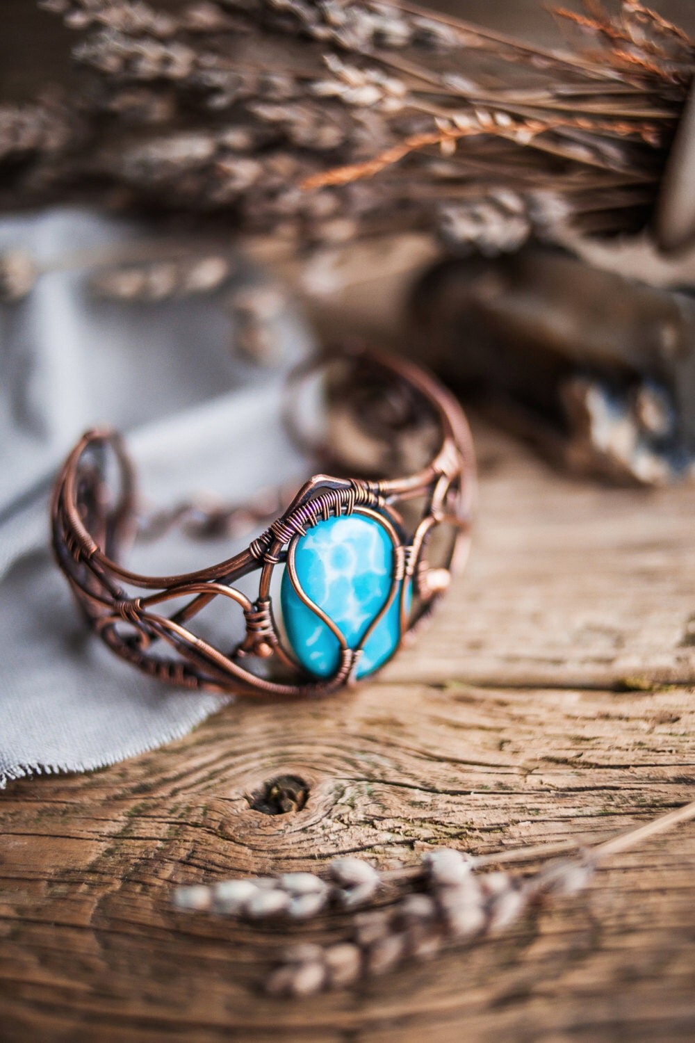 Copper bracelet cuff Wire bracelet Wire jewelry Gift for