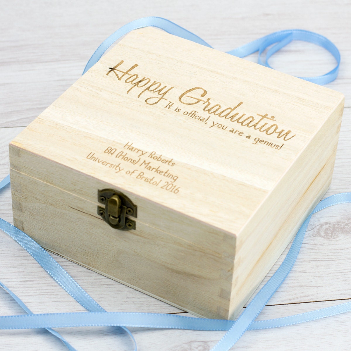 Graduation Keepsake Box Happy Graduation by Mirrorin on Etsy