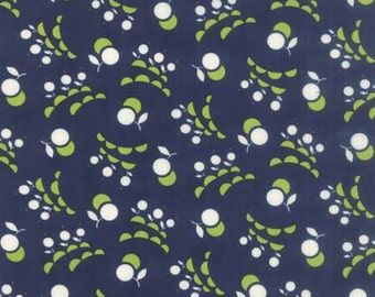 1/2 yard VINTAGE PICNIC by Bonnie and Camille for Moda Fabrics Smitten navy