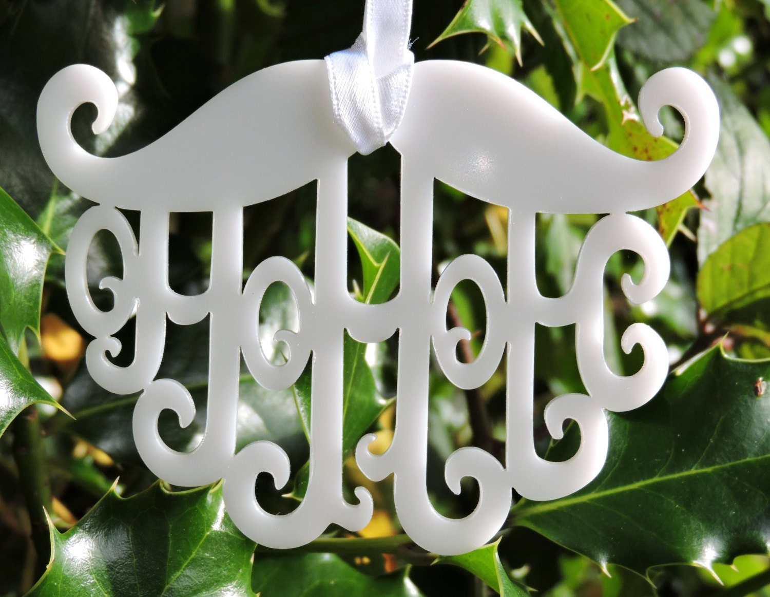 Ho Ho Ho Mustache Christmas Decoration