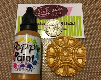 Metallic Gold Poppy Paints