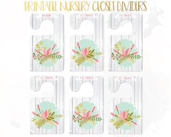 Printable Nursery Closet Dividers Printable Word Searches
