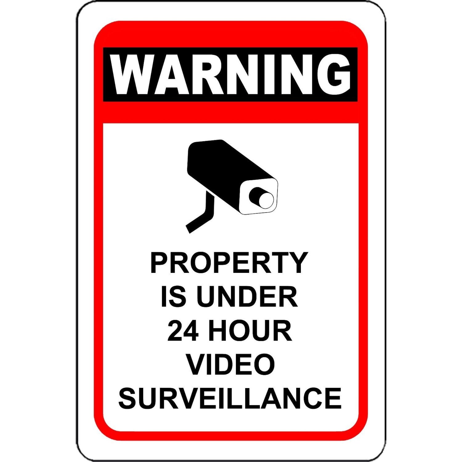 Warning This property is under 24 hour surveillance camera