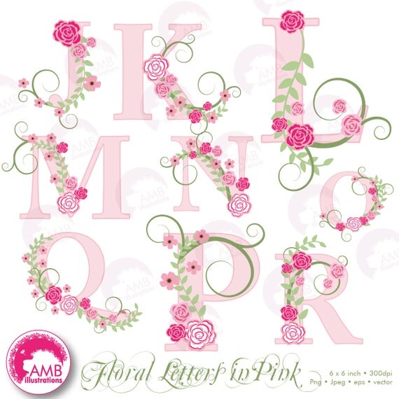 free flower alphabet clip art - photo #25