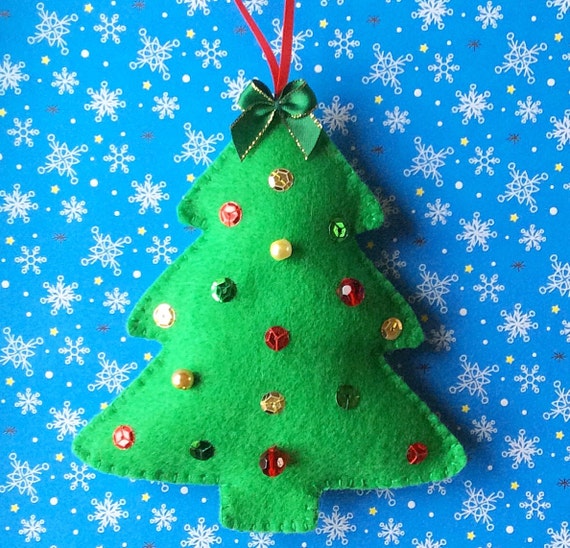 Christmas Tree Ornament PDF Sewing Pattern and by SewJuneJones