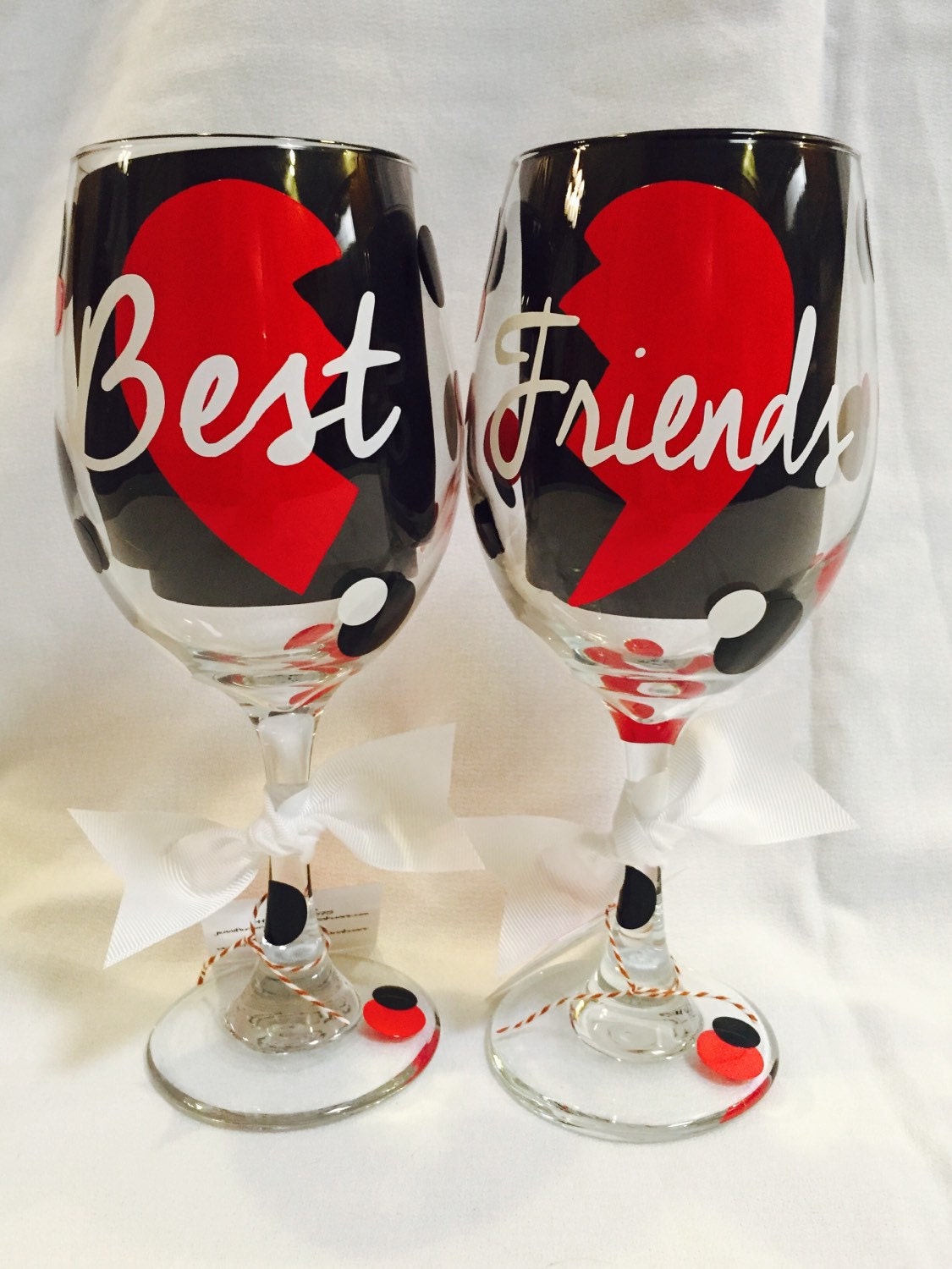 Best Friends Wine Glasses