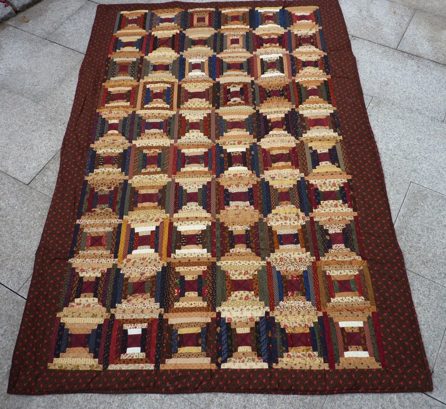 Quilt Courthouse Steps Log Cabin Patchwork