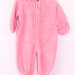 Vintage baby snowsuit, pink, Sterncraft sz 9-18 mo