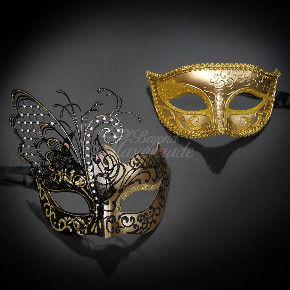 New Couples Masquerade Masks His & Hers Masquerade Masks