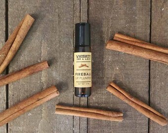 Fireball Lip Plumper Lip Gloss - Natural Lip Gloss, Vegan Lip Gloss, Cinnamon Lip Gloss Great Gift for her, Gift for Mom, Mother's Day Gifts