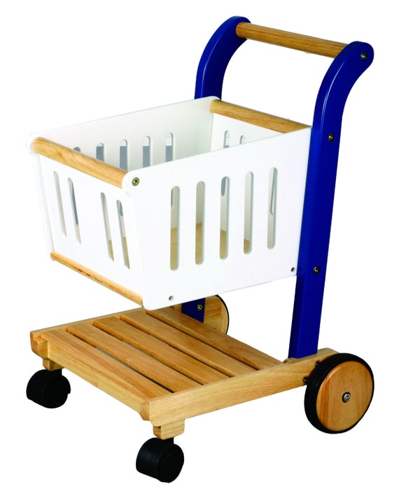 Wooden Shopping Trolley for Kids by JaimesLullaby on Etsy