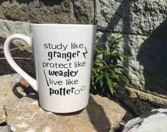 Study Like - Protect Like - Live Like - Harry Potter Mug
