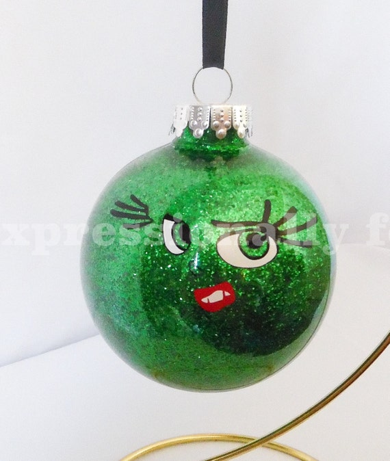 inside out character glitter personalized christmas ornament inside out character glitter personalized christmas ornament