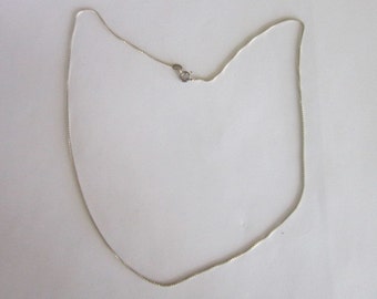Necklace Chain 20 inch Sterling Silver Italian Box Chain Necklace