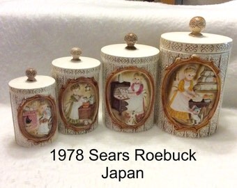 Sears and Roebuck 1978 canister set, Reginald Marlow. Free ship to US
