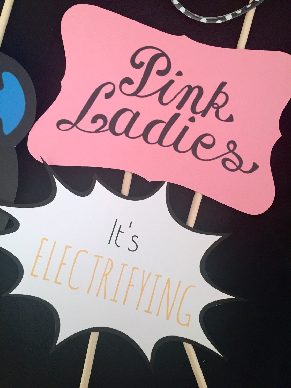 Grease Themed Party Photo Booth Props