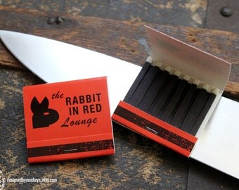 Rabbit In Red Lounge Match Book - Halloween Movie Screen Accurate Prop Replica Michael Myers 1978